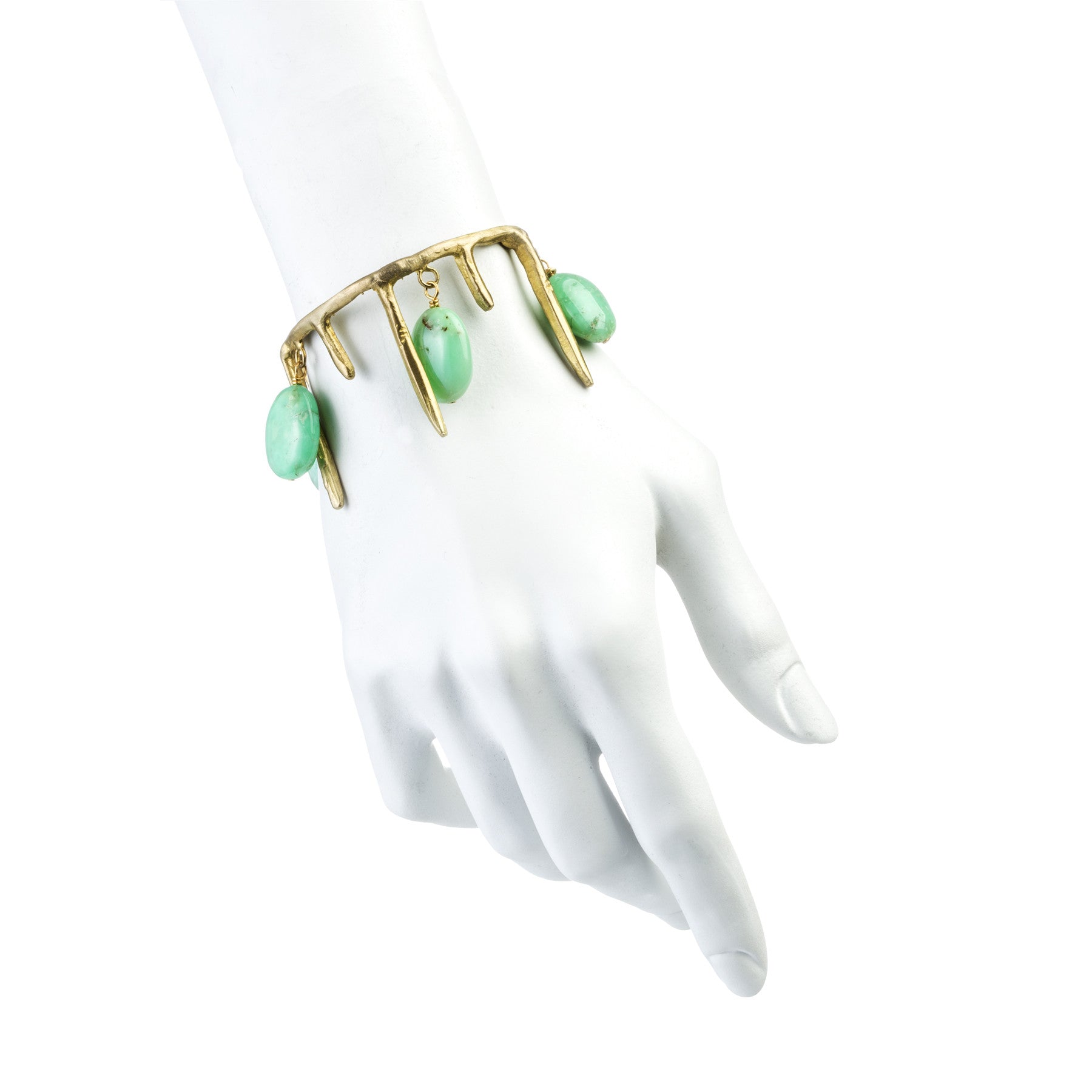 ICICLES AND CHRYSOPRASE CUFF