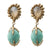DECO AGATE AND CHRYSOPRASE EARRINGS