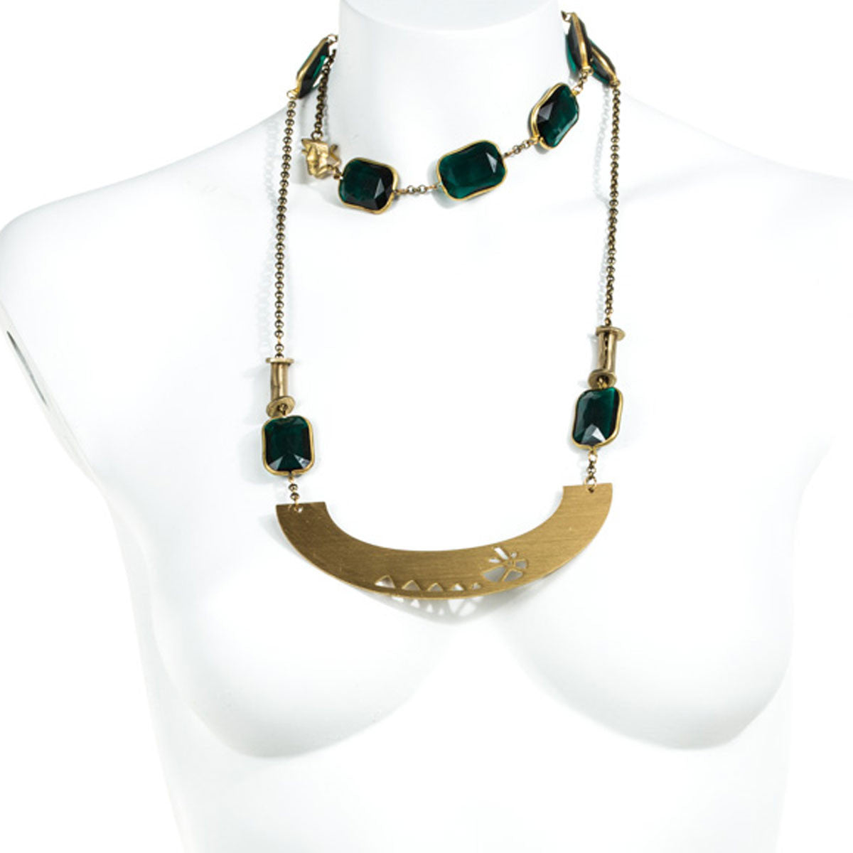 ARCH AND EMERALD LUCITE