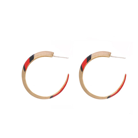 Enameled Larger HOOPS