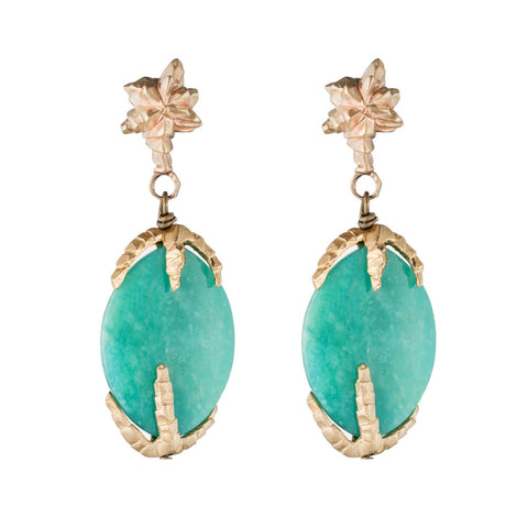 DECO CHRYSOPRASE EARRINGS