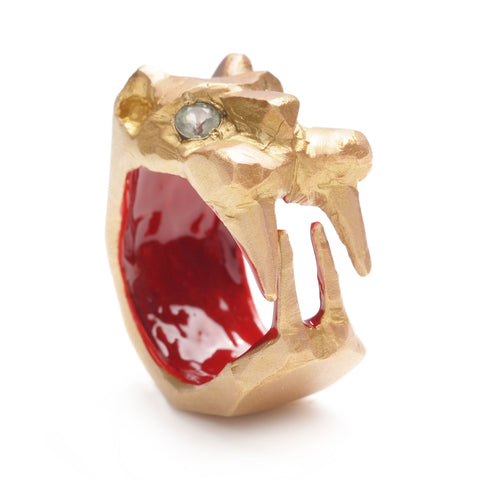 ENAMELED SABERED TOOTH TIGER